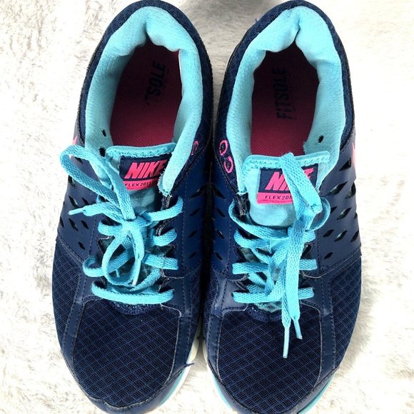 Nike Shoes - Nike Flex Run Woman's Blue Size 10 Sneakers Shoes
